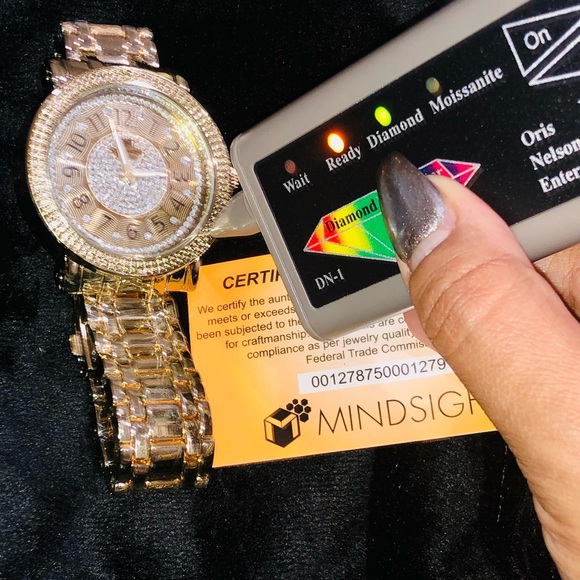 Real Diamond mens watch not CZ best gift limited! - Picture 3 of 8